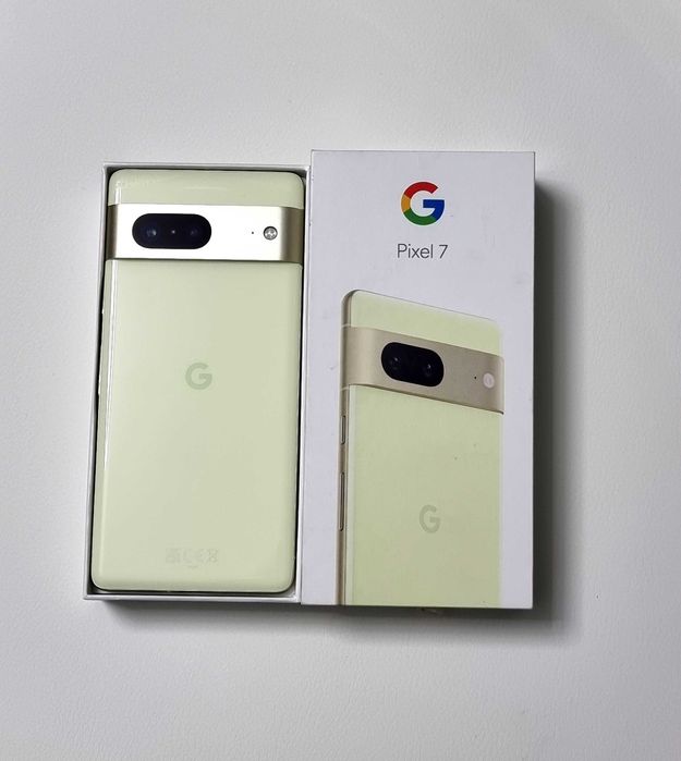 Google Pixel 7, 128GB, 8GB RAM, Android 16, verde frumos