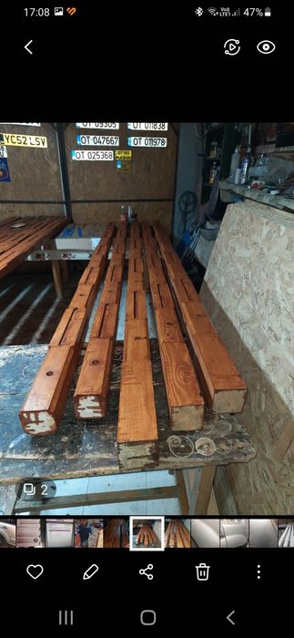 Stâlpi și grinzi terase