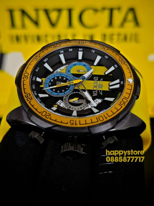 INVICTA Racing Yellow 50 mm, Инвикта нов ръчен часовник