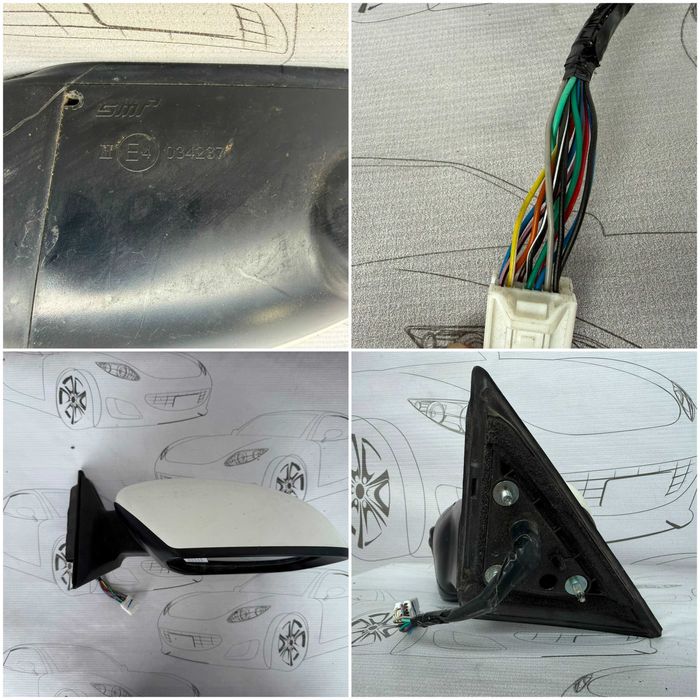 Oglindă Dreaptă 13 PINI Nissan X-Trail T32 2015 / 2014-2017 / Cod OEM 963014CA6A (5C2)