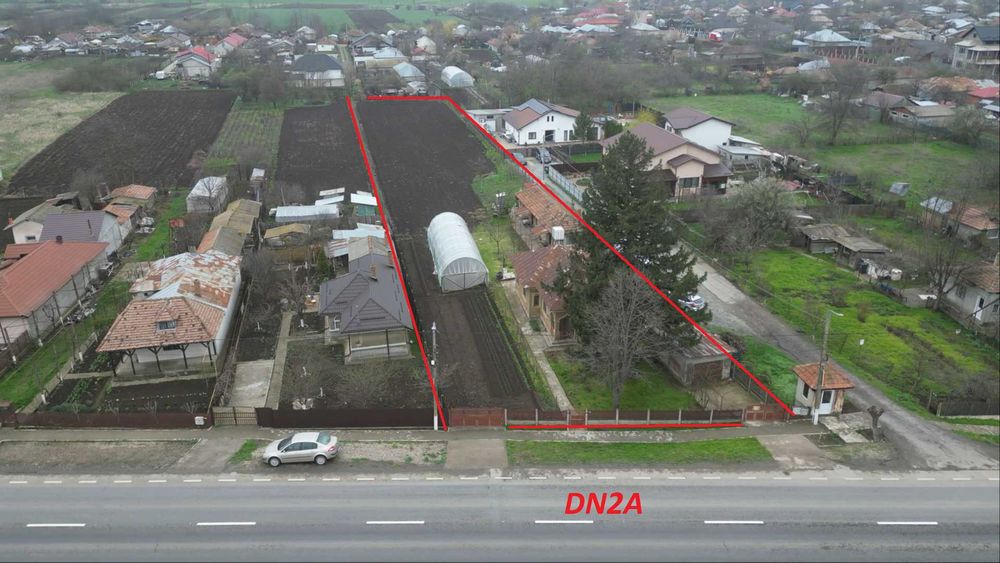 Teren casa Manasia DN2A | Loturi 380-560 mp | Utilități