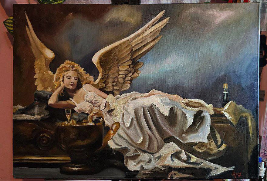 Картина маслом. Ангел