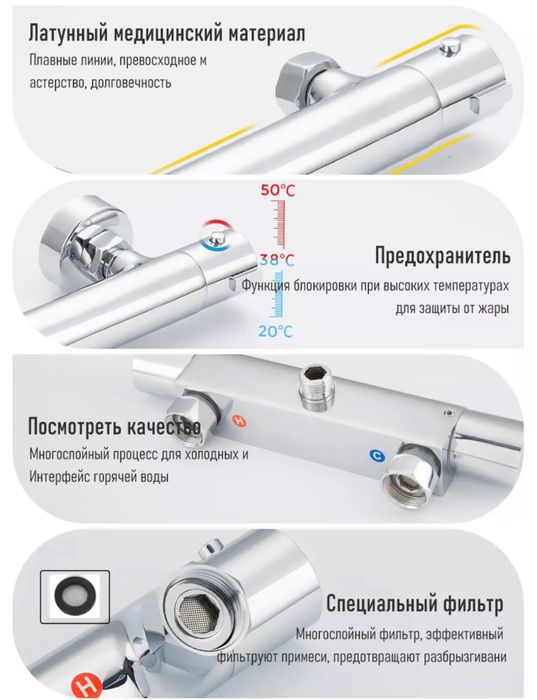 Термостат gappo сместитель оригинал