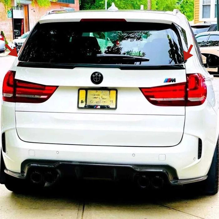 Mid спойлер за BMW X5 F15 (2013–2018) – черен гланц, бмв ф15 х5 лип