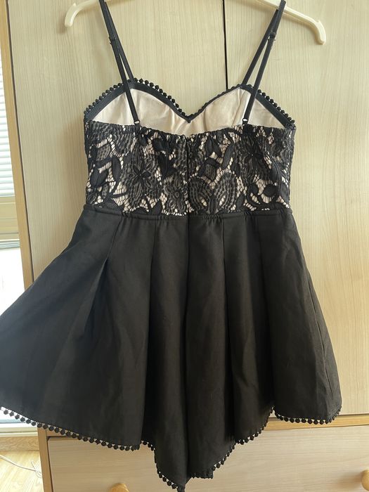 Дамски черен гащеризон