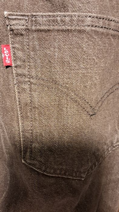 Levi’s 501 – Рядък washed кафяв цвят - оригинални, W33 L36 – Отлично с