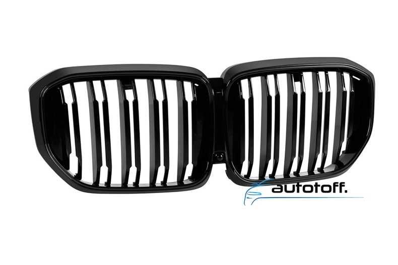 Grila dubla iluminata compatibila cu BMW X5 G05 Facelift (2023+) Negru lucios cu LED