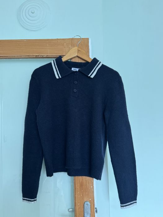 Син пуловер Zara L