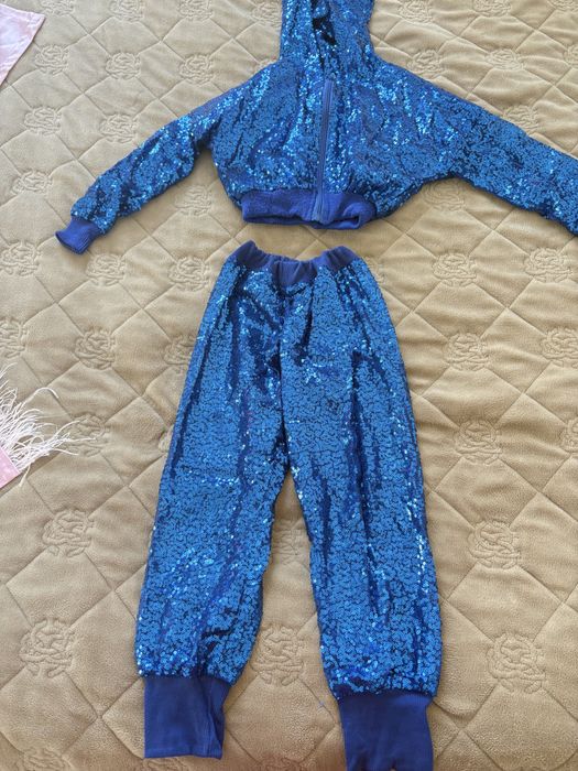Костюм детский көк жылтыр