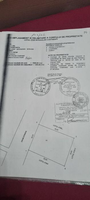 Vând teren intravilan Costinesti