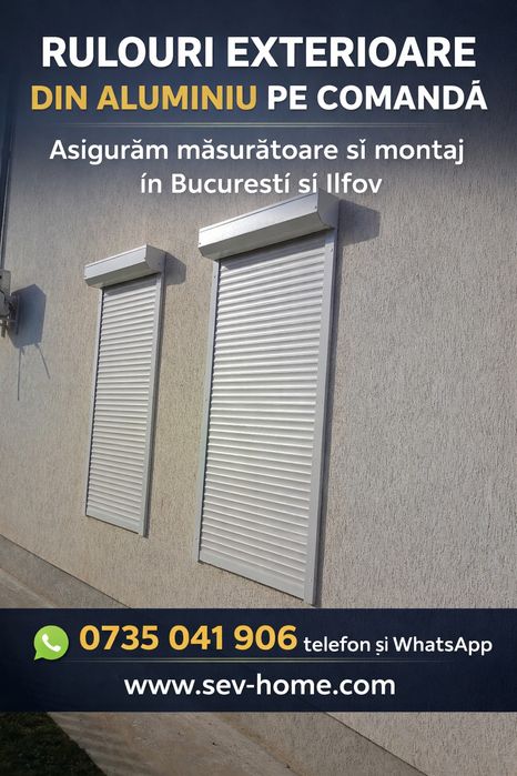 Rulou exterior din Aluminiu Alb