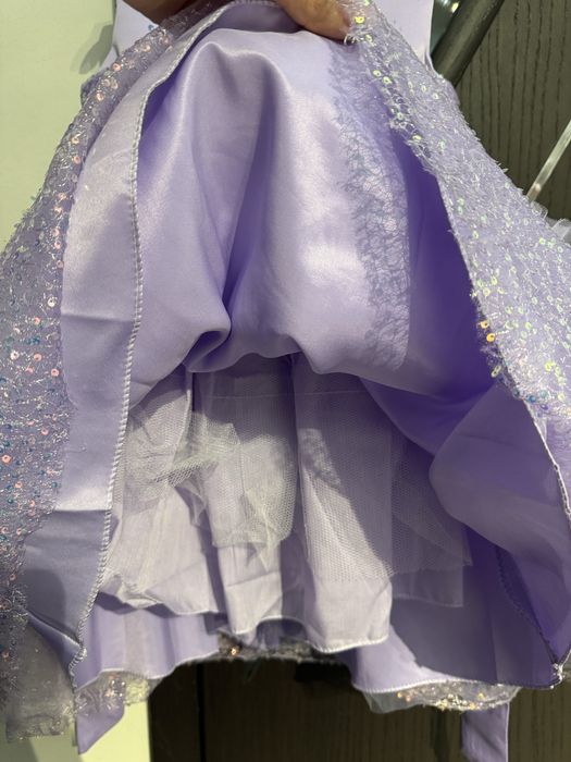 Бебешка официална рокля с пайети  - 2-3г. /100 см.