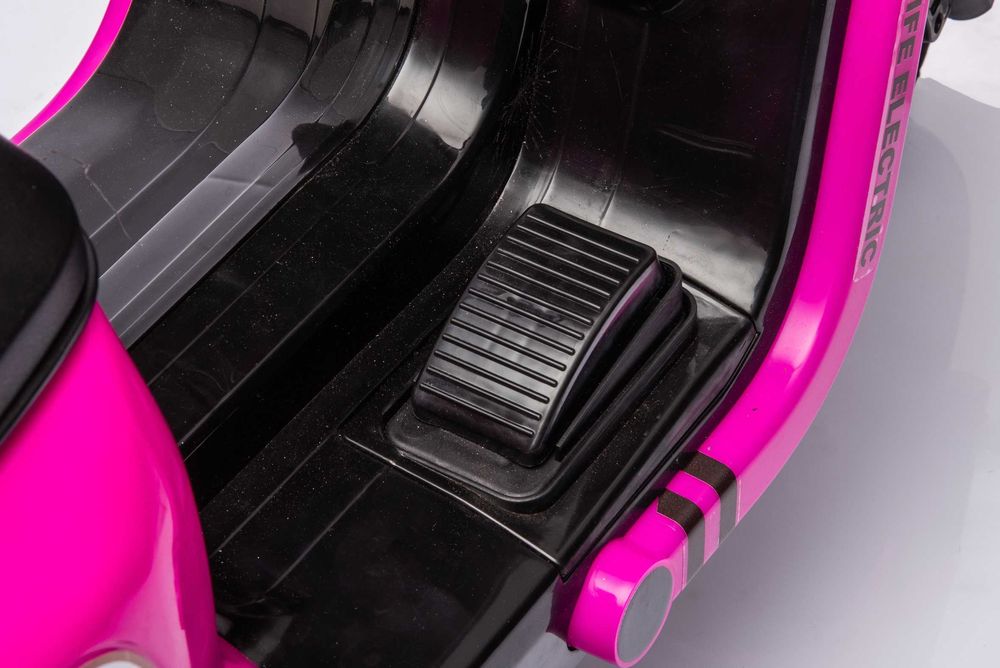 Scuter electric cu remorca, telecomanda Kinderauto BJBTK3 2x 35W Rose