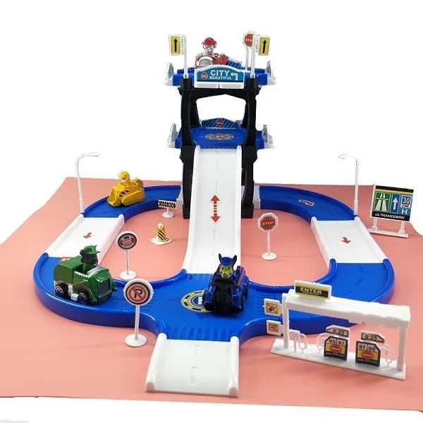 Щенячий патруль тренировочная база + 4 машинки Posbon kuchukchalar