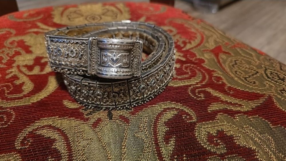 Серебряный пояс старинный