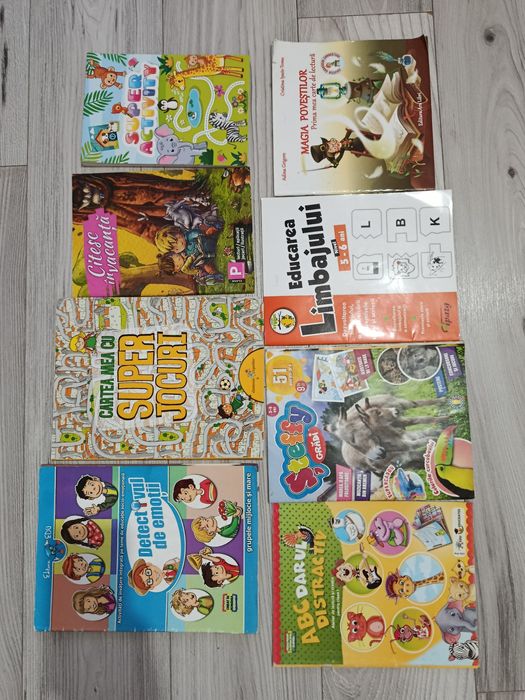 Lot super cărți reviste vechi și noi educative învățare citire cuvinte