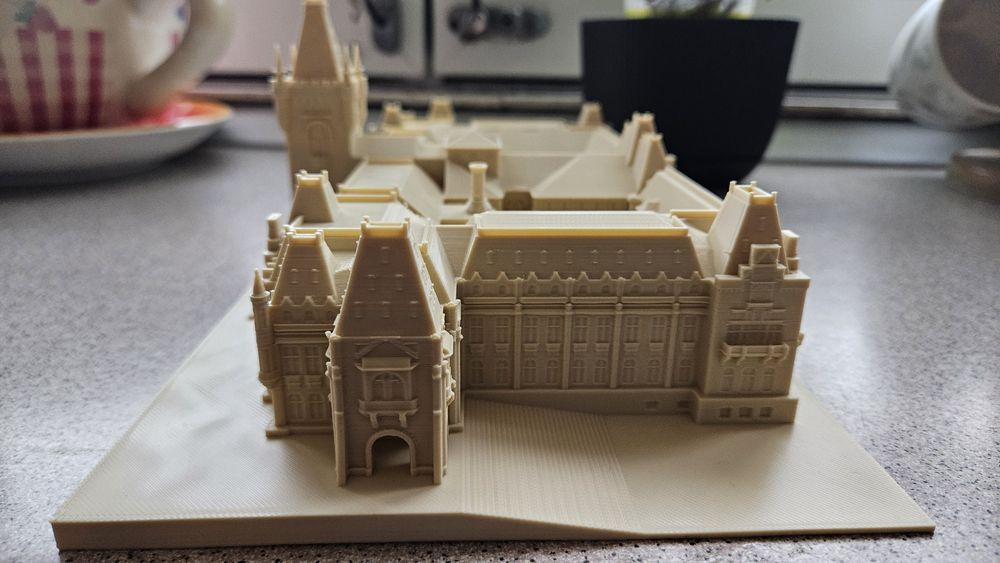 Palatul Culturii Iasi Romania 3D Print unicat proiect drona