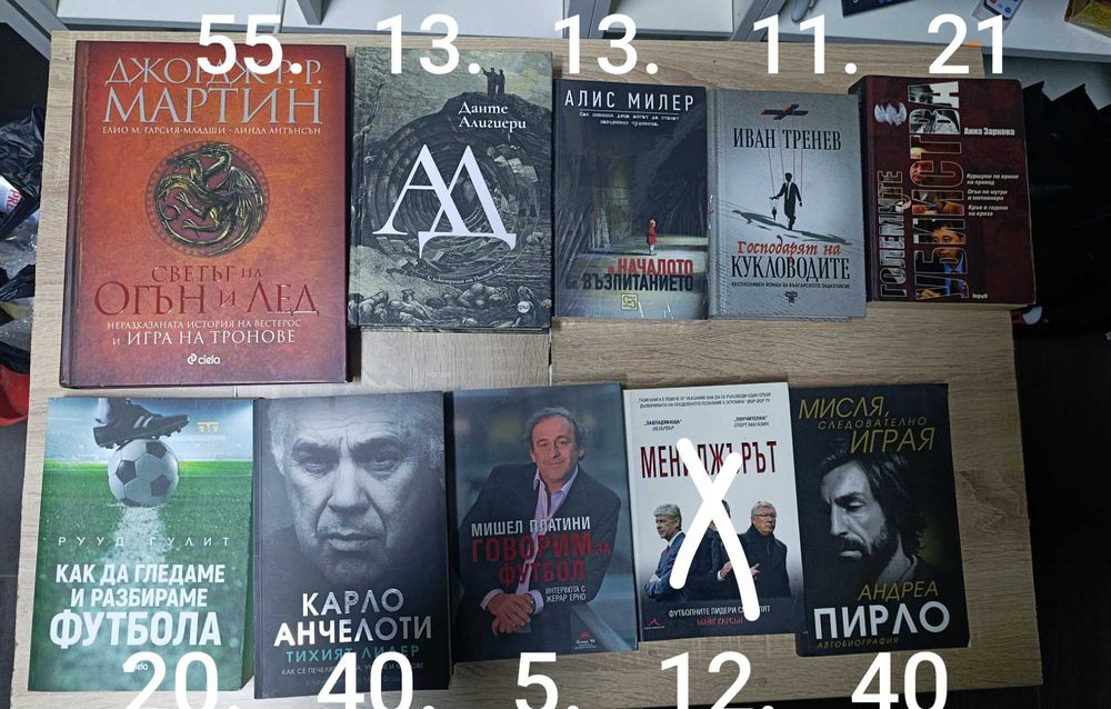 Много книги. Цени на снимките