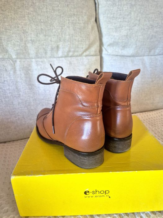 Botine piele naturală, mărimea 39