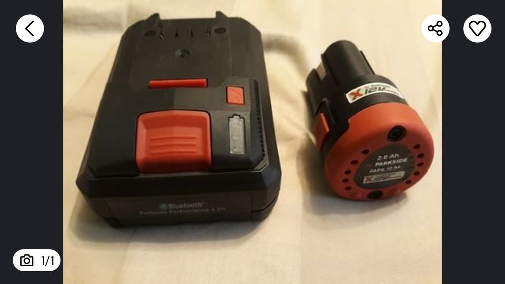 Acumulator 20v/12v parkside