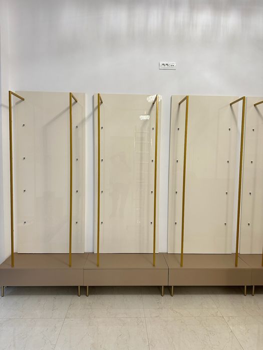 Corpuri modulare premium MDF + polițe din sticlă securizată | H 240 cm | Design modern