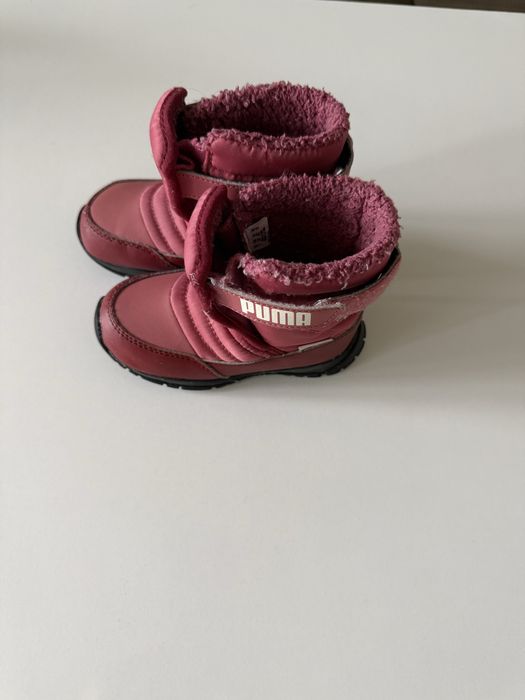 Puma, Непромокаеми боти Nieve с велкро, Червен, размер 24