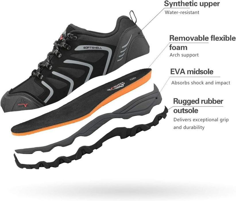 Nortiv 8 Men's Waterproof Mid Hiking Shoes (USA) - кроссовки мембраные