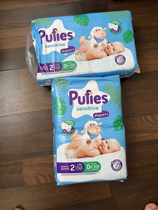Pufies Sensitive 2 Пелени 4-8 кг х70 броя