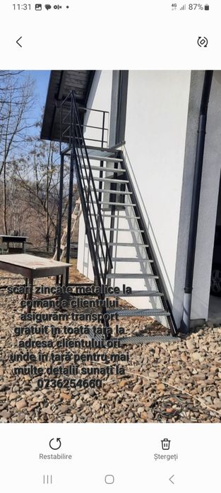 Scara de exterior metal