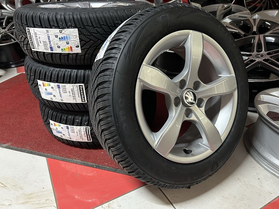 15 цола 5х100 Skoda Scala Fabia VW Polo Audi A1 Зимни Гуми 195/65/15