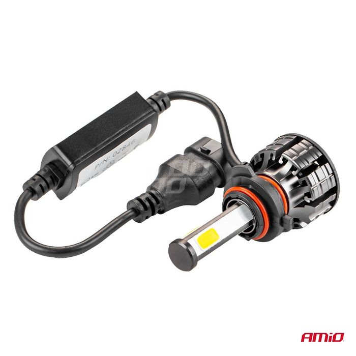 крушки за фарове led серия cob hb3 6500k amio-02846