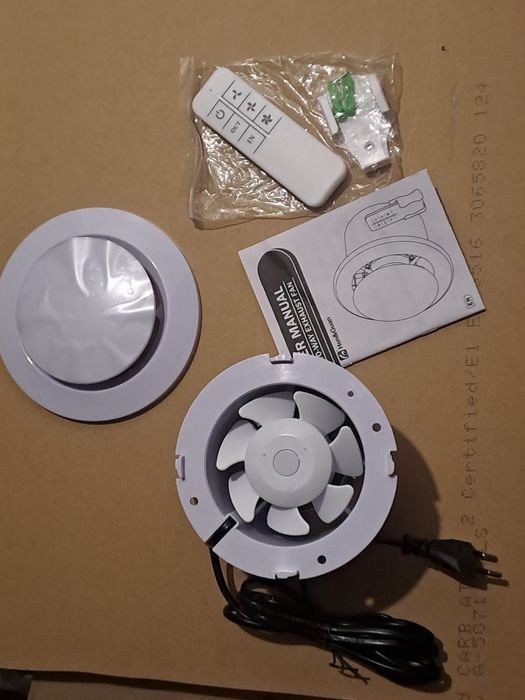 Ventilator 100mm cu telecomanda