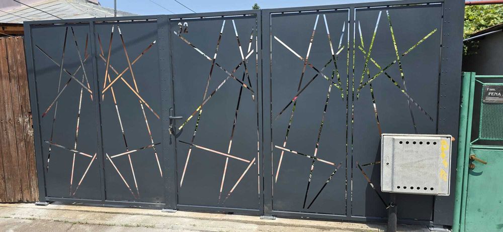 Poarta din tablă decupata CNC