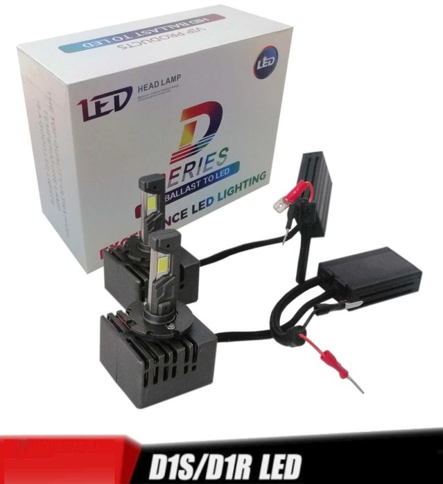 LED крушки ксенон директна замяна без баласт 12V D1R D1S D2R D2S D3R D3S D4R D4S - кутия 2бр.