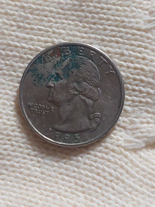 Монета сша 25 цент