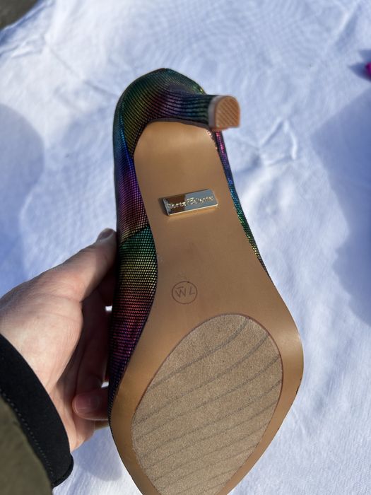 Pantofi stiletto multicolori