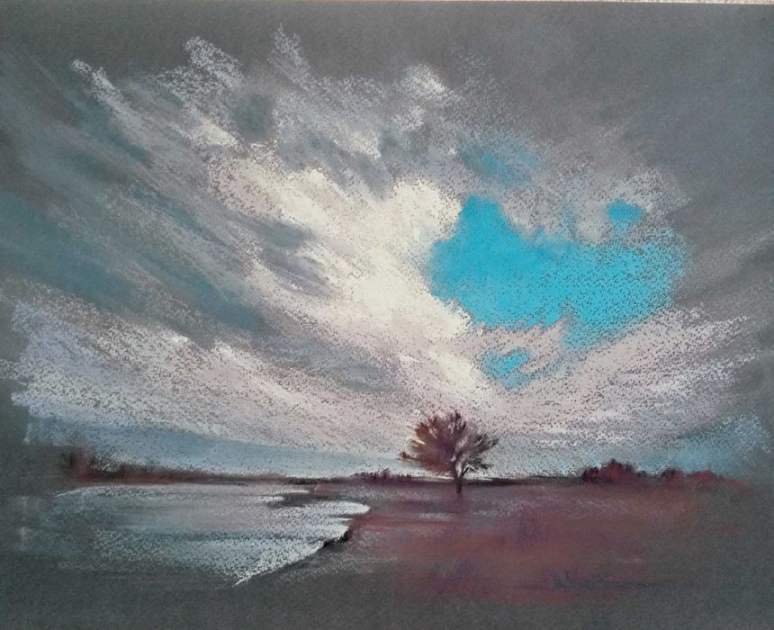 Картина пастелью.