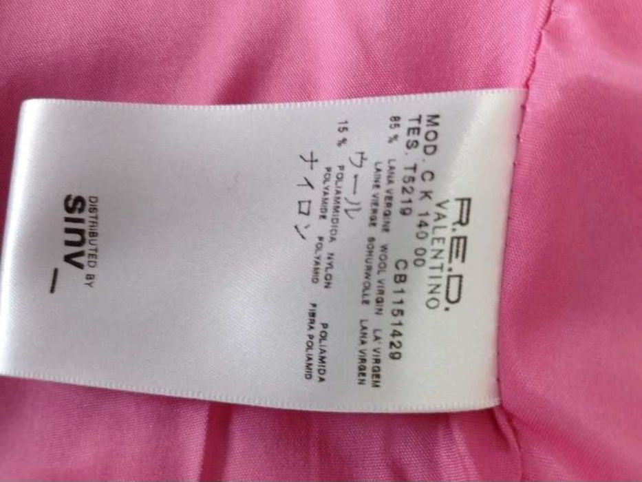 Red Valentino-оригинално дамско палто,цвят фуксия/pink