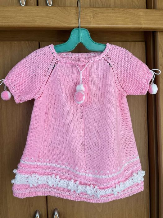 Детска плетена рокля