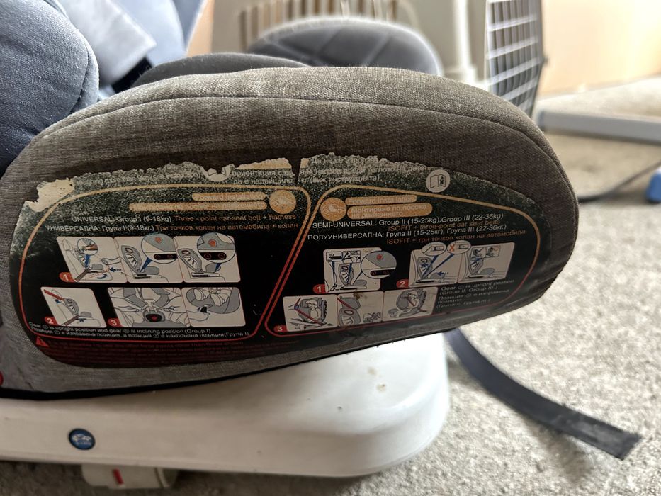 Стол за кола Lorelli Roto Isofix 0-36 кг Silver