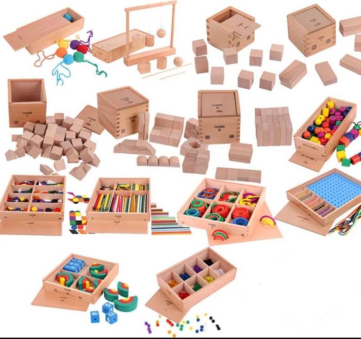 Обучающий набор из дерева "Дары Фребеля"