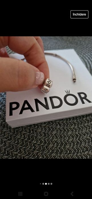 Bratara Pandora plus charm cadou