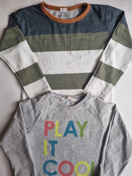 Детски блузи с дълъг ръкав Mango и H&M, размер 5-6 г. (110-116 см.)