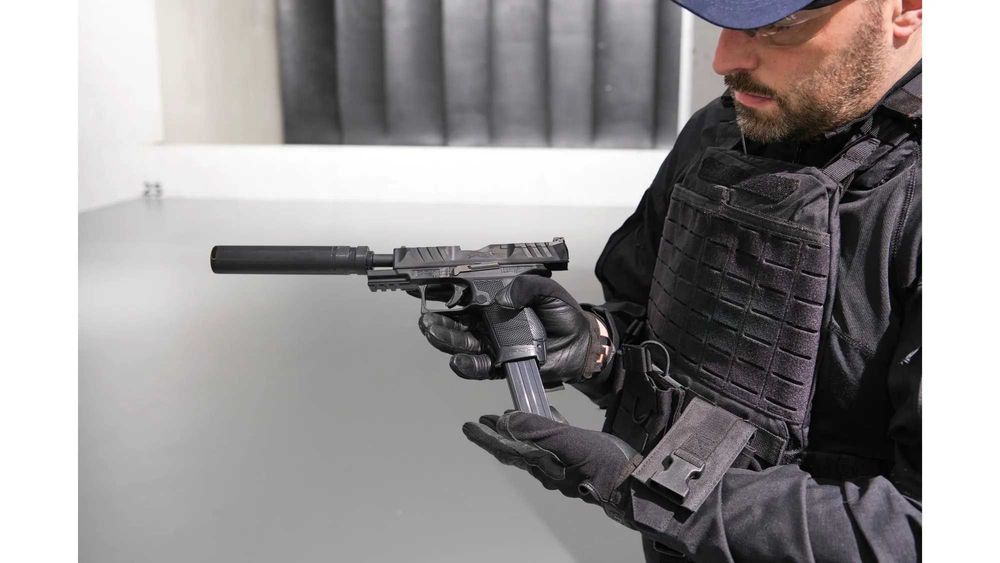 Еърсофт пистолет Walther PDP Compact 4 + заглушител (Пружинен) UMAREX Германия