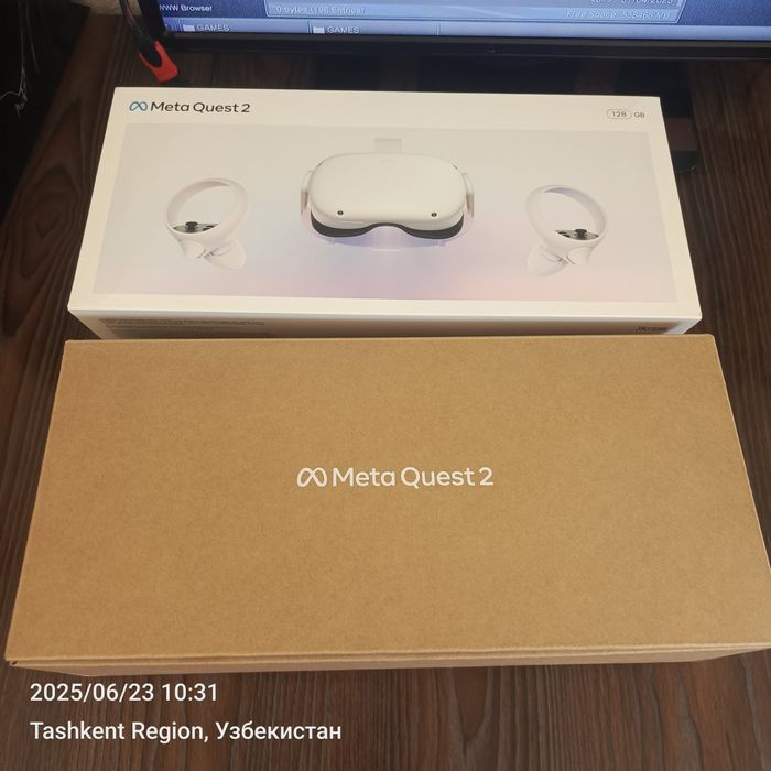 Meta Quest 2 VR viertual reallik koʻzoynagi VR виар очки метакувест 2