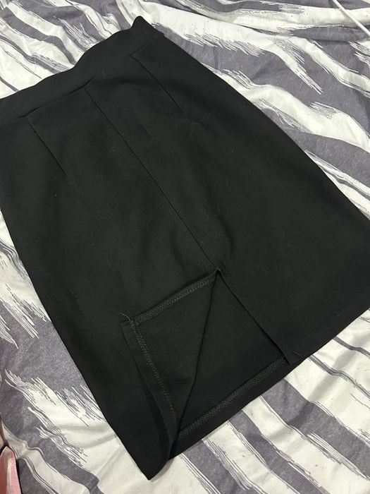 Юбка карандаш темно синяя