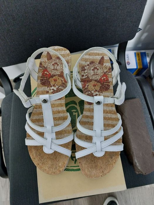 Сандали 39 номер, естествена кожа, нови