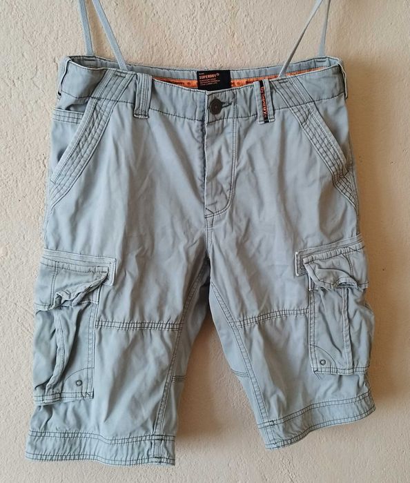 100% Оригинални страхотни мъжки къси карго панталони SUPERDRY!