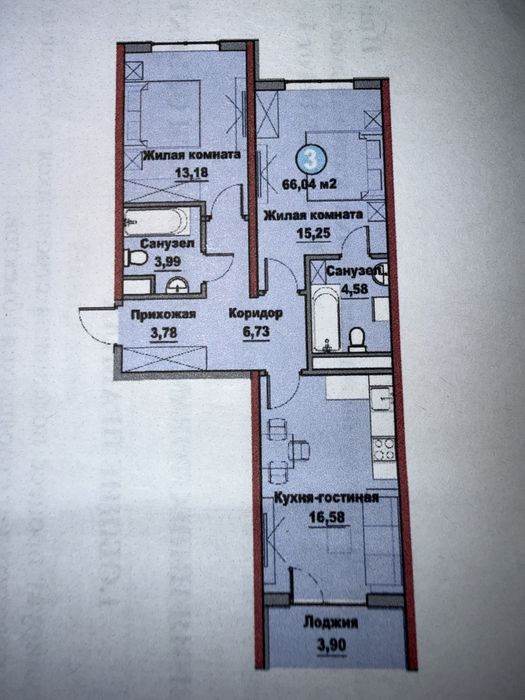 Murad building “Soy bo’yi” Продается 3-комнатная европейская квартира