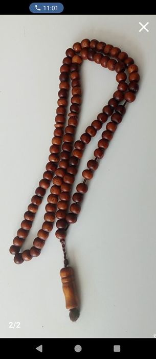 Броеница с 100 мъниста дървени,антибактериални